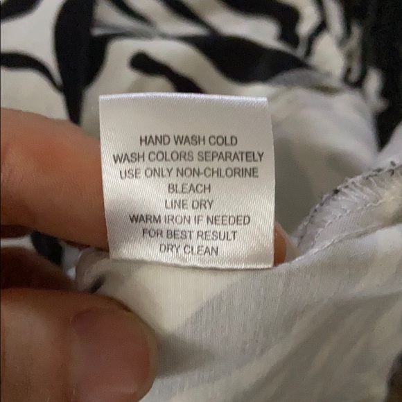 Black and White Ruffle Collar Zebra Print Wrap Top - Picture 6 of 6